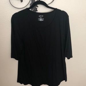 🌞 Black half sleeve tee